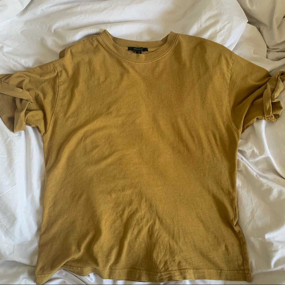 Forever 21 Dark Yellow Women’s Tee
